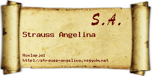 Strauss Angelina névjegykártya